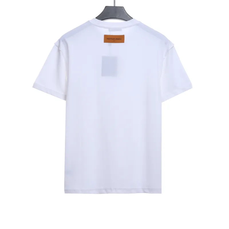  Louis Vuitton Steel stamp embossed T-Shirts 4