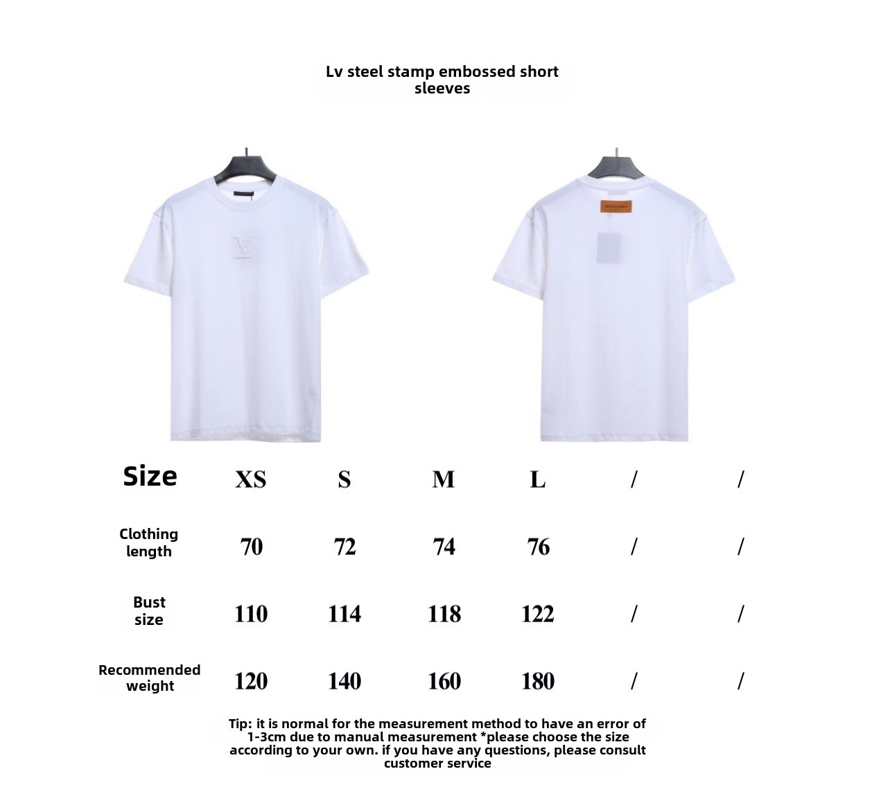 Louis Vuitton Steel stamp embossed T-Shirts 4