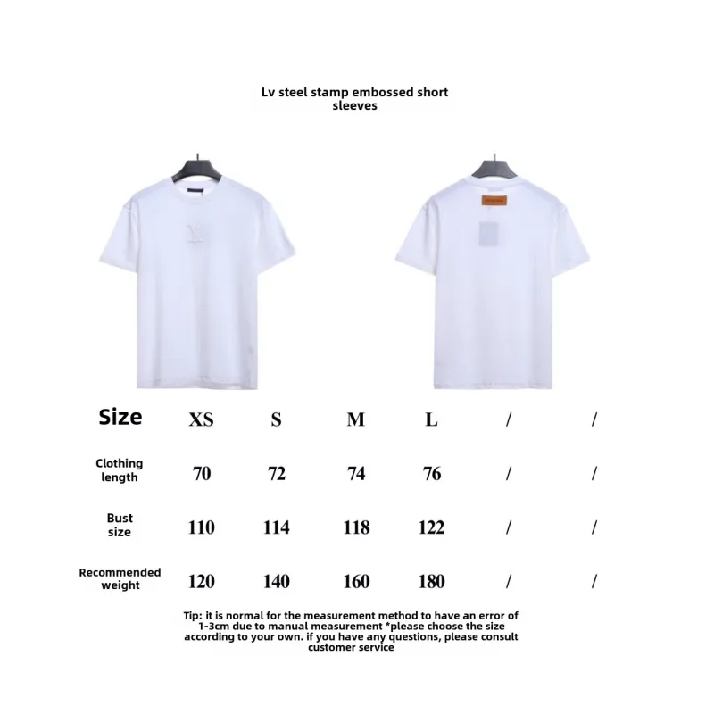  Louis Vuitton Steel stamp embossed T-Shirts 4