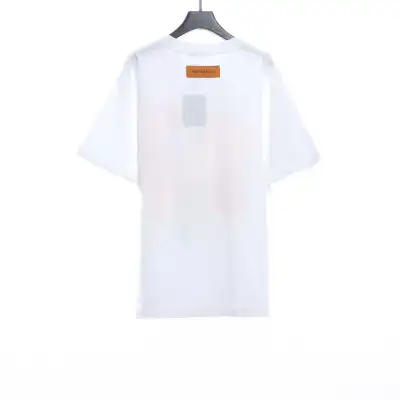 Louis Vuitton white flower printed T-Shirts 02