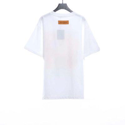 Louis Vuitton white flower printed T-Shirts 02