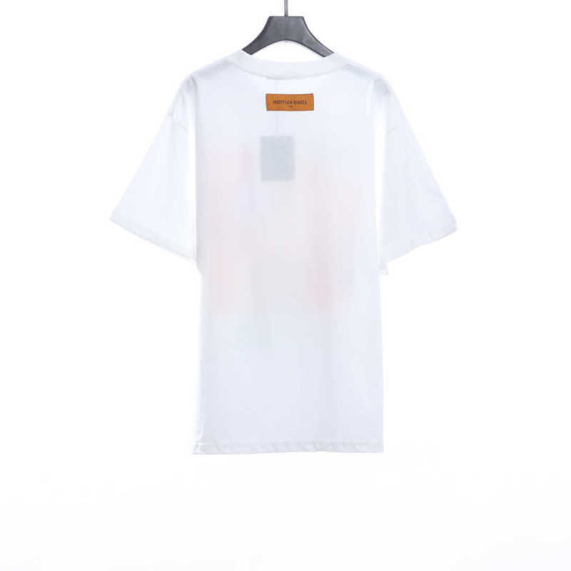  Louis Vuitton white flower printed T-Shirts
