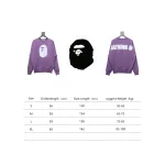 BAPE 24FW ape head round neck sweatshirt 1902 Hoodie