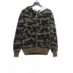 BAPE co-branded hell kitty camouflage zipper hoodie green