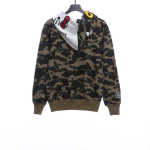 BAPE co-branded hell kitty camouflage zipper hoodie green
