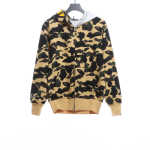 BAPE co-branded hell kitty camouflage zipper hoodie yellow
