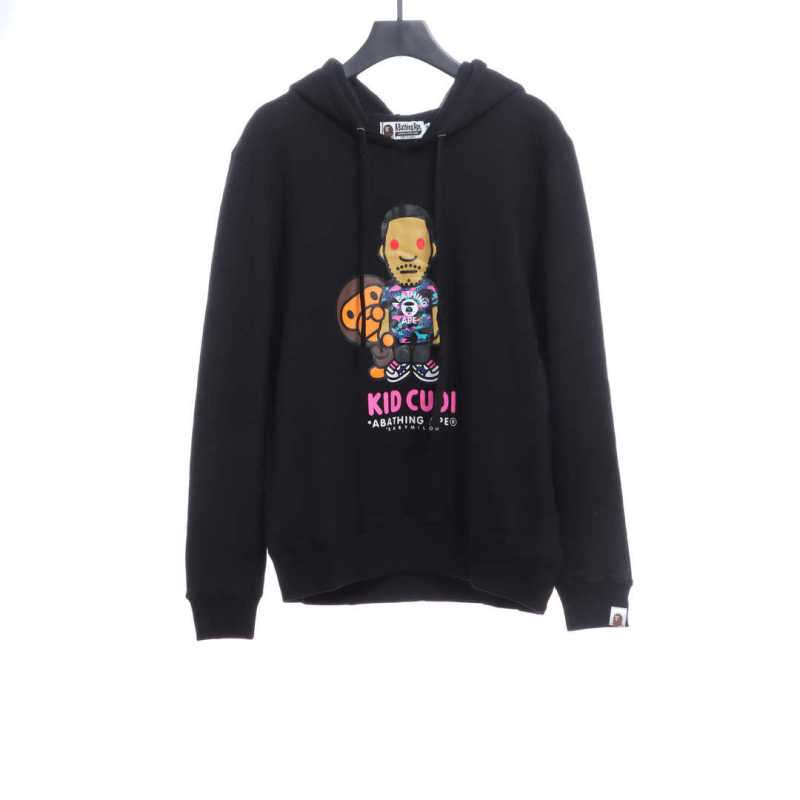 BAPE co-branded KID CUDI cartoon character hoodie 1902
