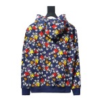 BAPE full print Melody shark head tiger head zipper double hooded hoodie