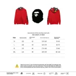 BAPE solid color splicing camouflage shark hoodie 1901