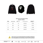 BAPE ape head color letter print Hoodie