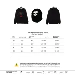 BAPE ape head color letter print Hoodie