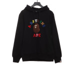 BAPE ape head color letter print Hoodie