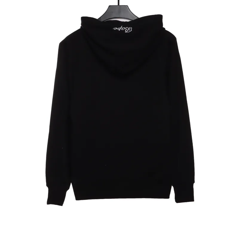 BAPE ape head logo color print hoodie