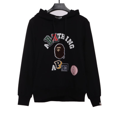 BAPE ape head logo color print hoodie 01