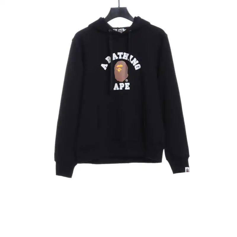BAPE ape head LOGO print hoodie 1901