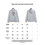 BAPE ape head LOGO print hoodie 1902