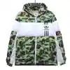 BAPE clover camouflage shark down jacket