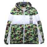 BAPE clover camouflage shark down jacket