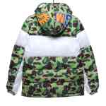 BAPE clover camouflage shark down jacket