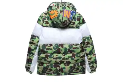 BAPE clover camouflage shark down jacket 02
