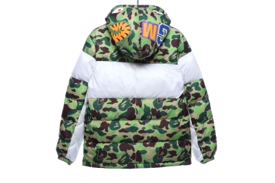 BAPE clover camouflage shark down jacket 02