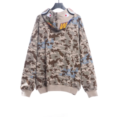 BAPE military desert camouflage print zipper hoodie 02