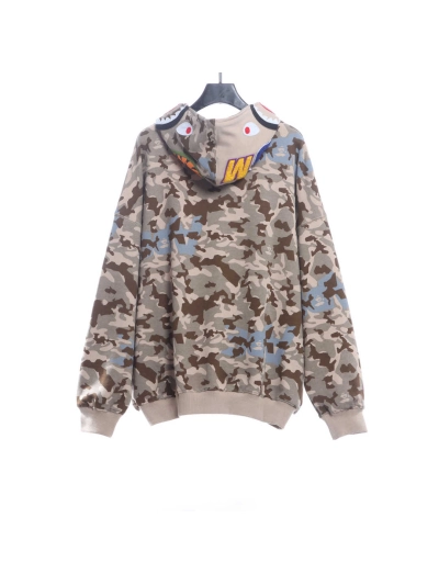 BAPE military desert camouflage print zipper hoodie 02