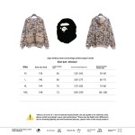 BAPE military desert camouflage print zipper hoodie