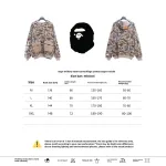 BAPE military desert camouflage print zipper hoodie