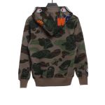 BAPE overlapping camouflage shark zipper hoodie 1902