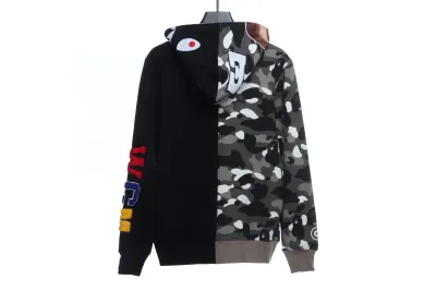BAPE patchwork camouflage hoodie 02