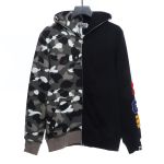 BAPE patchwork camouflage hoodie