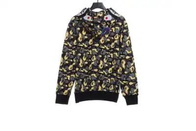 BAPE shark camouflage zipper hoodie 02