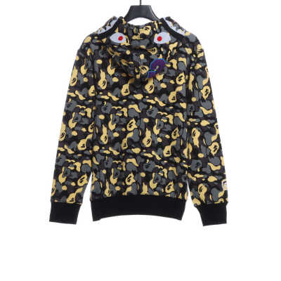 BAPE shark camouflage zipper hoodie 02