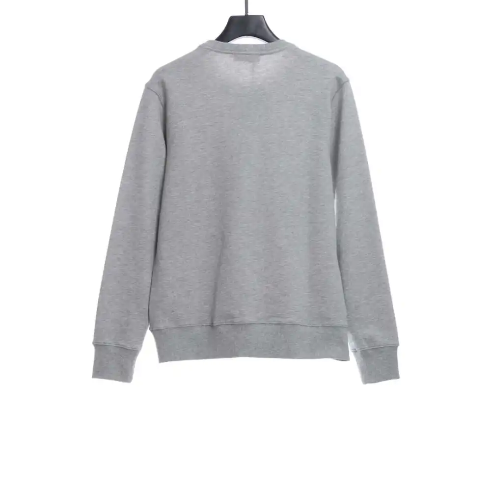  BAPER x Barbour co-branded pullover sweatshirt gray Hoodie
