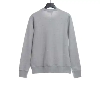  BAPER x Barbour co-branded pullover sweatshirt gray Hoodie 02