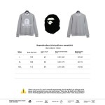 BAPER x Barbour co-branded pullover sweatshirt gray Hoodie