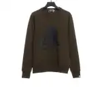  BAPER x Barbour co-branded pullover sweatshirt green Hoodie