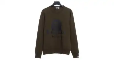 BAPER x Barbour co-branded pullover sweatshirt green Hoodie 01