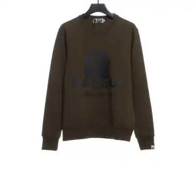  BAPER x Barbour co-branded pullover sweatshirt green Hoodie 01