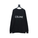  Celine CE 23FW back letter print cardigan Hoodie