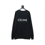  Celine CE 23FW back letter print cardigan Hoodie