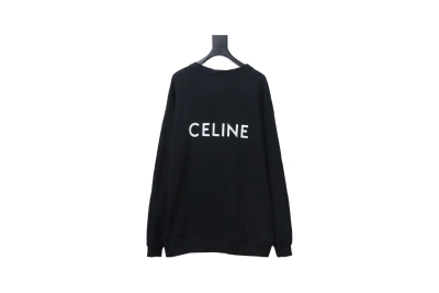 Celine CE 23FW back letter print cardigan Hoodie 01