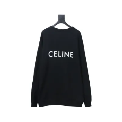 Celine CE 23FW back letter print cardigan Hoodie 01