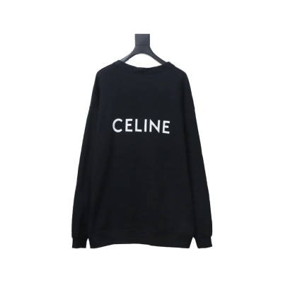  Celine CE 23FW back letter print cardigan Hoodie 01
