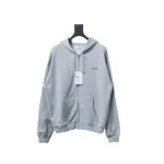  Celine CE basic letter zipper hooded sweatshirt Hoodie