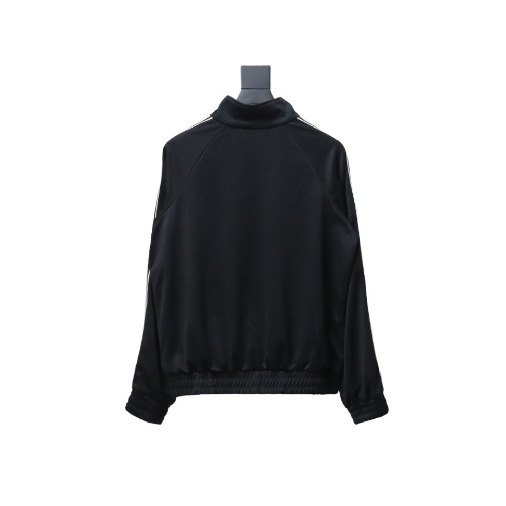  Celine CE letter embroidery half zipper sweatshirt Hoodie
