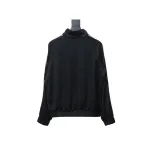  Celine CE letter embroidery half zipper sweatshirt Hoodie