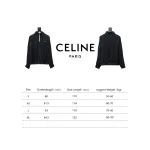  Celine CE letter embroidery half zipper sweatshirt Hoodie