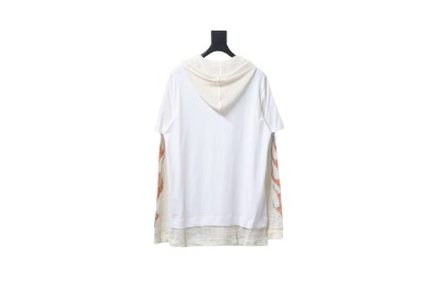 Givenchy 23FW stacked flame mesh sleeve splicing hooded sweatshirt Hoodie 02